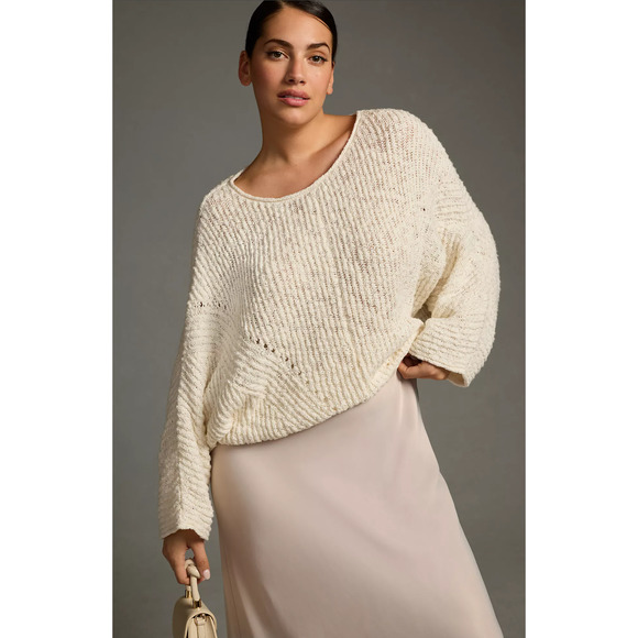 Anthropologie Crewneck Batwing Sweater - New XL - Picture 1 of 3